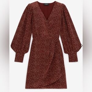 The Kooples Moon Dots Wrap Dress Size 4 (France) US Size XL